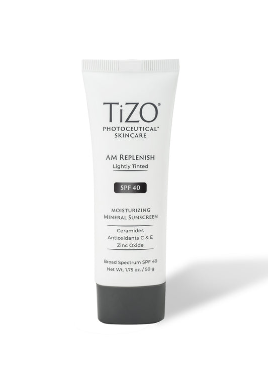 AM Replenish Lightly Tinted SPF 40 | TiZo